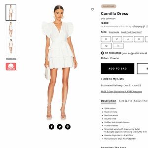 Beautiful dress by Ulla Johnson.  Brand new with tags.